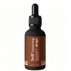 Organic Self Tanning Drops - 30ml Self Tanning Serum For Face & Body, Buildable Natural Sunless Tan, Vegan & Paraben-Free