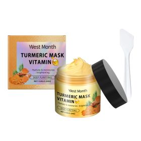 West Month Vitamin C Turmeric Mud Mask Facial Cleansing, Hydrating, Moisturizing And Firming Skin Smear Vitamin C Mud Mask