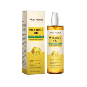 West Month Vitamin E Body Oil, Deeply Nourishes Hair, Nails, Skin, Body Care And Massage