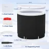 Outdoor Ice Plunge Tub with Lid - 66 Gal