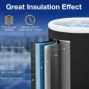 Outdoor Ice Plunge Tub with Lid - 66 Gal