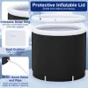 Outdoor Ice Plunge Tub with Lid - 66 Gal