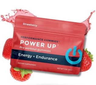 Strawberry Power Up Pre-Workout Supplements (12-Pack)