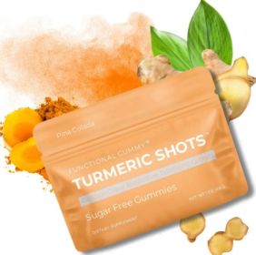 SUGAR FREE – Turmeric Shots Gummies Pina Colada (12-Pack)