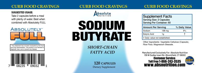Sodium Butyrate 120ct
