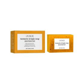 OUHOE Turmeric & Kojic Soap, Gentle Cleansing Skin Moisturizing Facial Body Care Soap