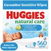 Natural Care Cucumber, Aloe and Vitamin E Baby Wipes, Scented, 10 Flip-Top Packs, 560 Total Count (Select for More)