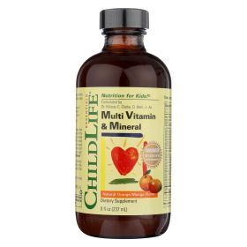 Child Life Multi Vitamin And Mineral Natural Orange Mango - 8 Fl Oz