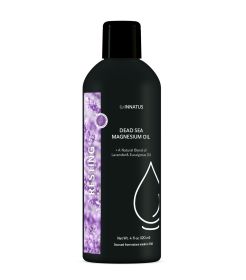 Natural Dead Sea Magnesium Resting Oil 4oz Topical Oil for Sleep Support & Muscle Relief Infused with Lavender, Patchouli