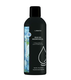 Natural Dead Sea Magnesium Tranquility Oil 4oz Topical Oil for Relaxation & Muscle Relief Infused with Lemon & Galbanum Oils for Skin Hydration & Stre