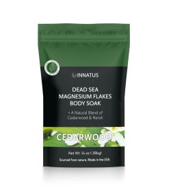 Pure Dead Sea Magnesium Flakes Restful Soak Relaxing & Replenishing 14oz Bath Soak Infused with Cedarwood & Neroli Oils for Muscle Relief & Deep Sleep