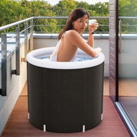 Outdoor Ice Plunge Tub with Lid - 66 Gal