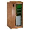 Low EMF One Person Far Infrared Red Cedar Deluxe Indoor Sauna Room
