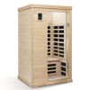 Two-Person Far-Infrared Hemlock Indoor Sauna Room