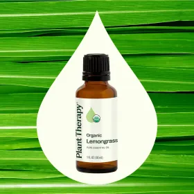 Organic Lemongrass Essential Oil (Option: 30 mL)