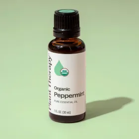 Organic Peppermint Essential Oil (Option: 30 mL)
