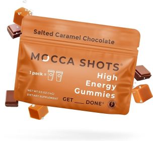 Mocca Shots Energy Gummies with Caffeine (Option: 12-Pack - Salted Caramel Chocolate)