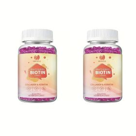 SINPUYLE Biotin 12000MCG Beauty Gummies With Collagen & Keratin | 60 Count (Option: 2)
