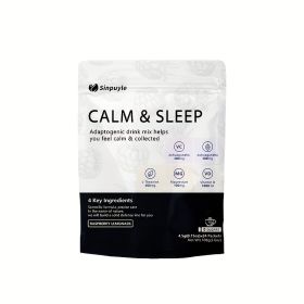 Sinpuyle | Calm & Sleep Adaptogenic Drink Mix | Raspberry Lemonade, 0 Sugars | 24 Packets (Option: 1)