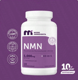 10-in-1 Trace Ingredients Compound NMN 1000mg  Contains 500mg of Pure NMN + 9 Nutritional Ingredients | NAD+ Booster. Dietary Supplement Vitamins (style: capsule)