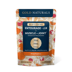 5 mg Entourage Î”9 Muscle + Joint Hemp Gummies â€“ Utah Compliant, Full-Spectrum Relief & Recovery (Flavor: Orange Raspberry, size: 30 PACK)