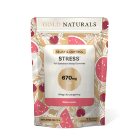 Stress Relief Gummy â€“ Full-Spectrum Hemp Extract with CBD + CBG for Calm & Focus - Natural Anxiety & Mood Support (Flavor: Watermelon, size: 1 PACK)