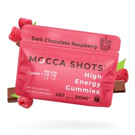 Mocca Shots Energy Gummies with Caffeine (Option: 12-Pack - Dark Chocolate Raspberry)